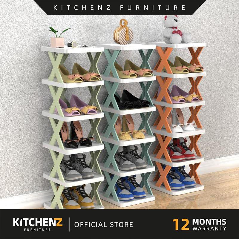 Kitchenz Rak sepatu X tempat rak sepatu susun rak sendal tempat sendal rak serbaguna plastic 0