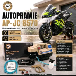 AUTOPRAMIE AP-JC8570 Mesin Cuci Steam Jet Cleaner High Pressure Washer 70 Bar 220V 700W 8L/min Alat Teknik Air Cleaning