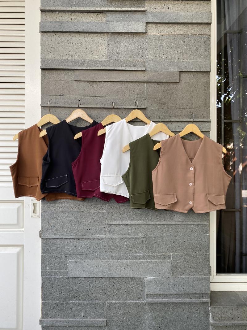 Product Introduction of Gracia Set || One Set High Waist || Setelan Wanita || Setelan Crop Top || Vaeesan Baju Blazer Atasan Celana 2