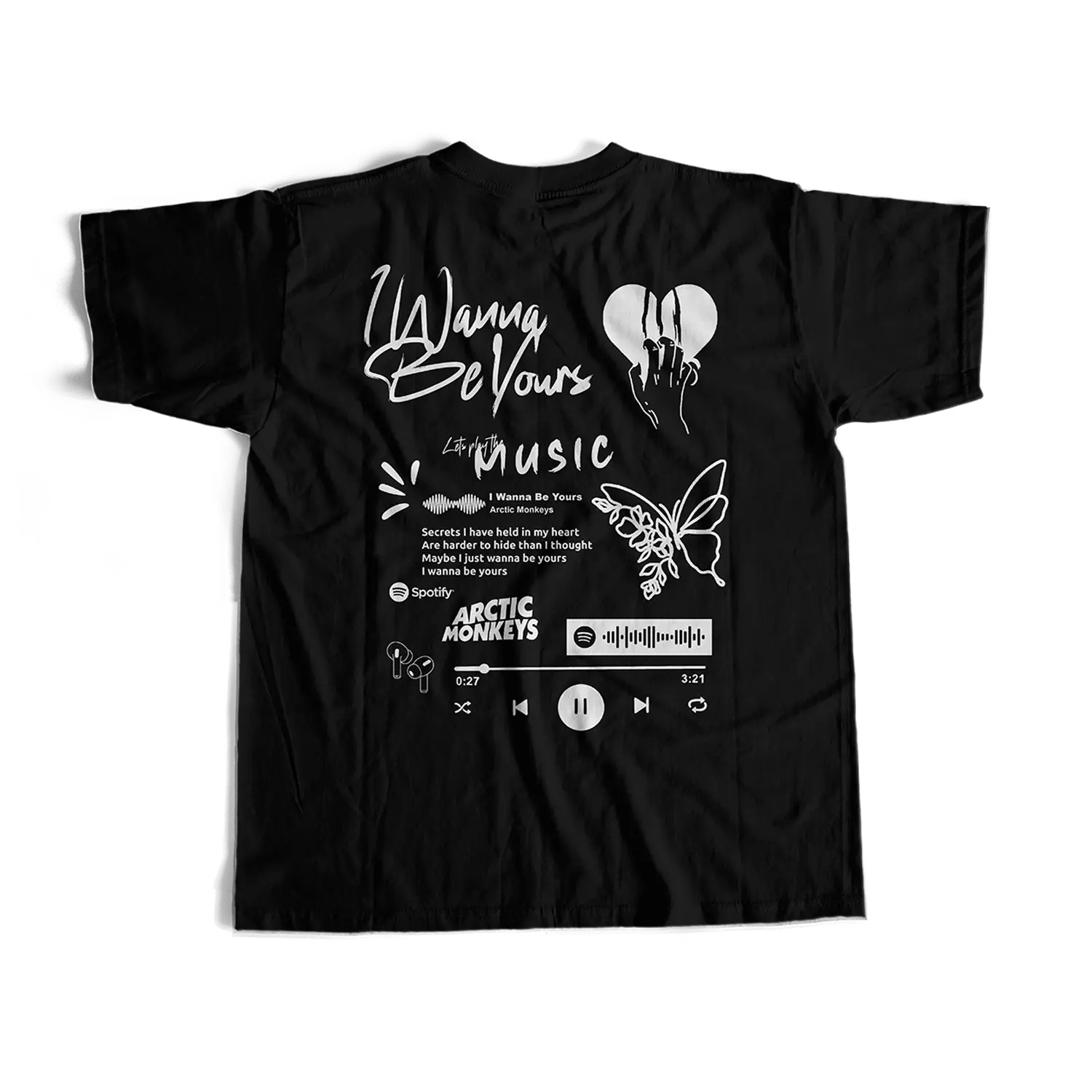 [Aesthetic Version] Kaos Reguler I Wanna Be Yours Cotton Combed Unisex