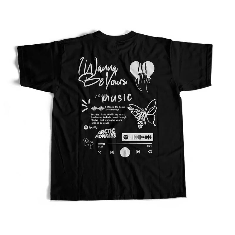 [Aesthetic Version] Kaos Reguler I Wanna Be Yours Cotton Combed Unisex 0