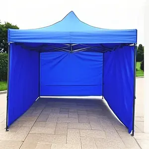 Tenda Jualan 3x3 Set Lengkap Tenda Lipat Dinding/ Tenda Lipat 3x3 Anti UV Tenda Bazar 1300D Outdoor Gazebo