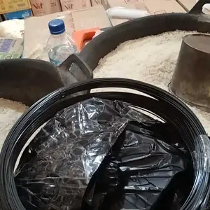 Ruji Fiber Hitam Glossy 1mm 100M, 1,3mm 100M, 1,5mm 100M, 1,8mm 50M, 2mm 50M 2,5mm 50M