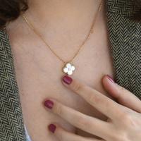Gambar Clover Holiday Mop Diamond 18K Gold Necklace - Diamond Jewelry - 298KBD9000LS dari Diamond Jewelry Kota Administrasi Jakarta Utara 5 Tokopedia