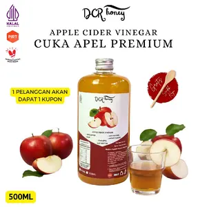 Cuka Apel 500ml Original With Mother Sari Apel Alami - DCR HONEY