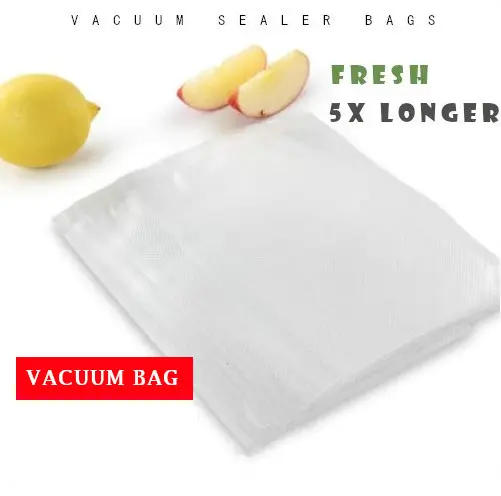 SG LOCAL SELLERVacuum Bag Pre Cut 40 PCS Lot Size for Household Vacuum Sealer Fresh Food Packaging