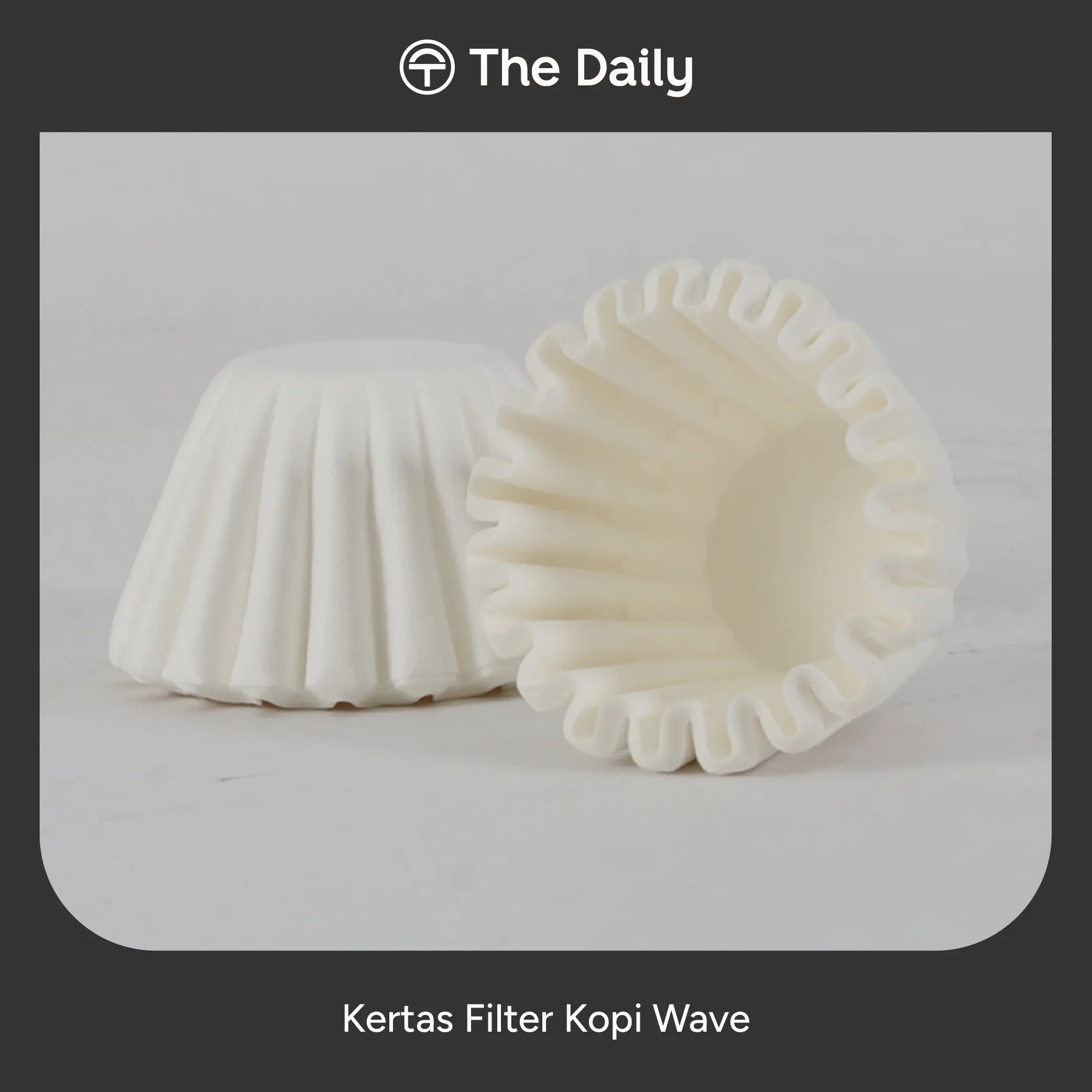 Kertas Filter Kopi Wave Shape Jepang Coffee Paper Filter Japan 155 185 Kitchenware Putih