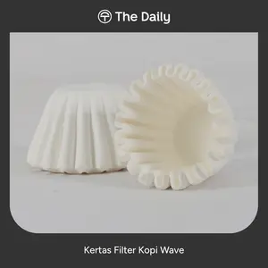 Kertas Filter Kopi Wave Shape Jepang Coffee Paper Filter Japan 155 185 Kitchenware Putih