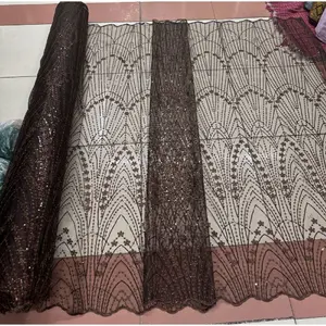 Kain Tulle Payet Spangle - Tille Payet Spangel, Tile Payet Premium, Brokat Premium, Tile Payet Piramid, Bahan Kebaya Mewah, Tille Spanggel Pyramid