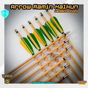Arrow Panahan Bahan Ramin Vanesh Premium Olah Raga Panahan Tradisional 1 Set 6Pcs