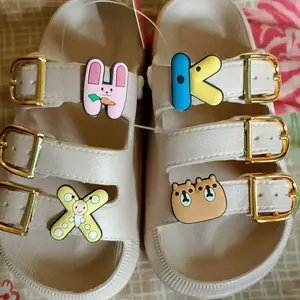 Sandal Selop Anak Perempuan Sandal Daily Anti Slip Aksesoris Huruf Hewan Sendal Anak Cewek Bahan Karet EVA Rubber Ukuran 24-35 H2510K-1 H2510T-1