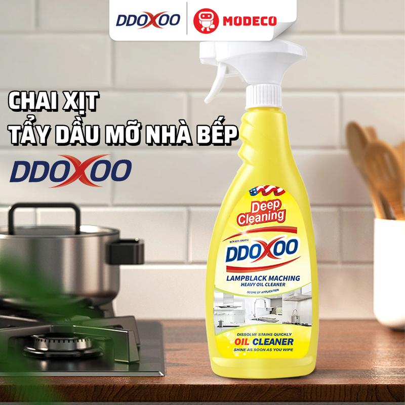 Tẩy Dầu Mỡ Nhà Bếp DDOXOO Modeco - Làm Sạch Máy Hút Mùi Mặt Bếp Tường Gạch Ốp Bồn Rửa Bát An Toàn Tiện Lợi Hiệu Quả