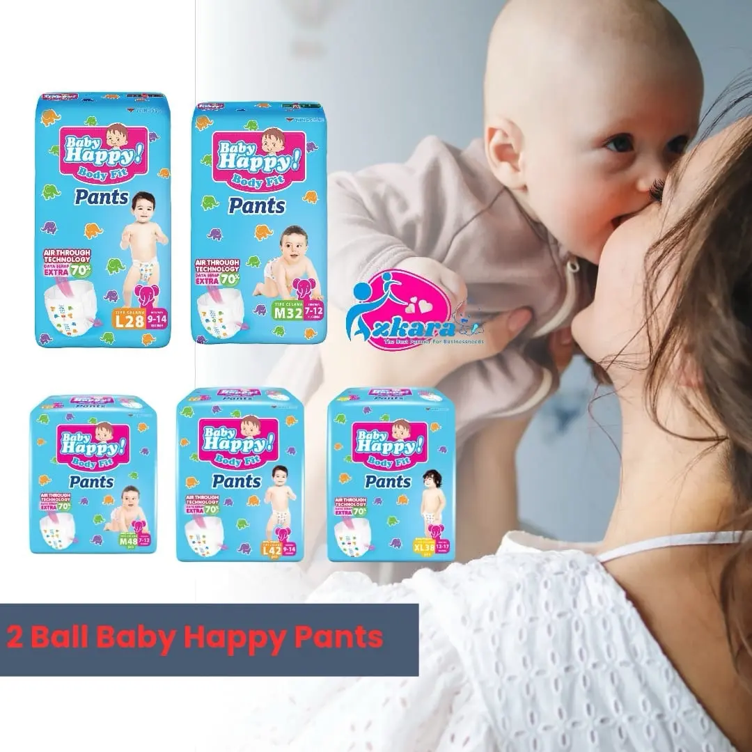 Promo 2 Ball Baby Happy Pants All size Popok  Bayi Anti Ruam