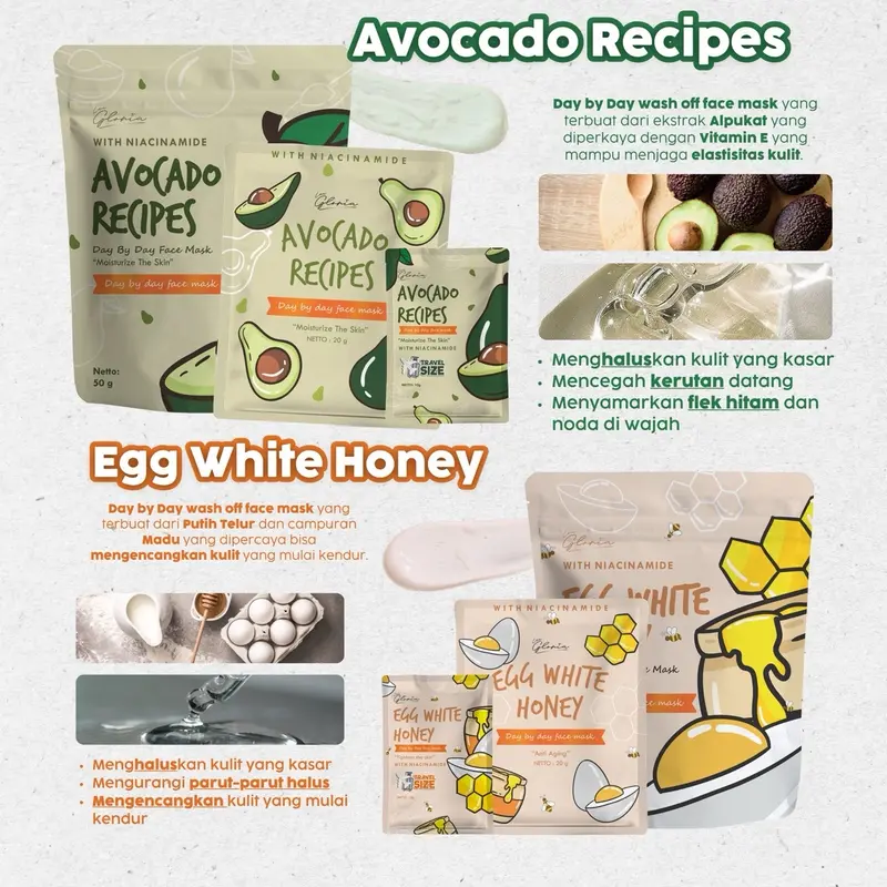 [ MASKER VIRAL ] 20 GR MASKER BUBUK DAY BY DAY FACE MASK BY LEA GLORIA || Kerutan Mencerahkan Wajah Hitam Melembutkan Mengencangkan Menthol pembersih bruntusan dan komedo 8
