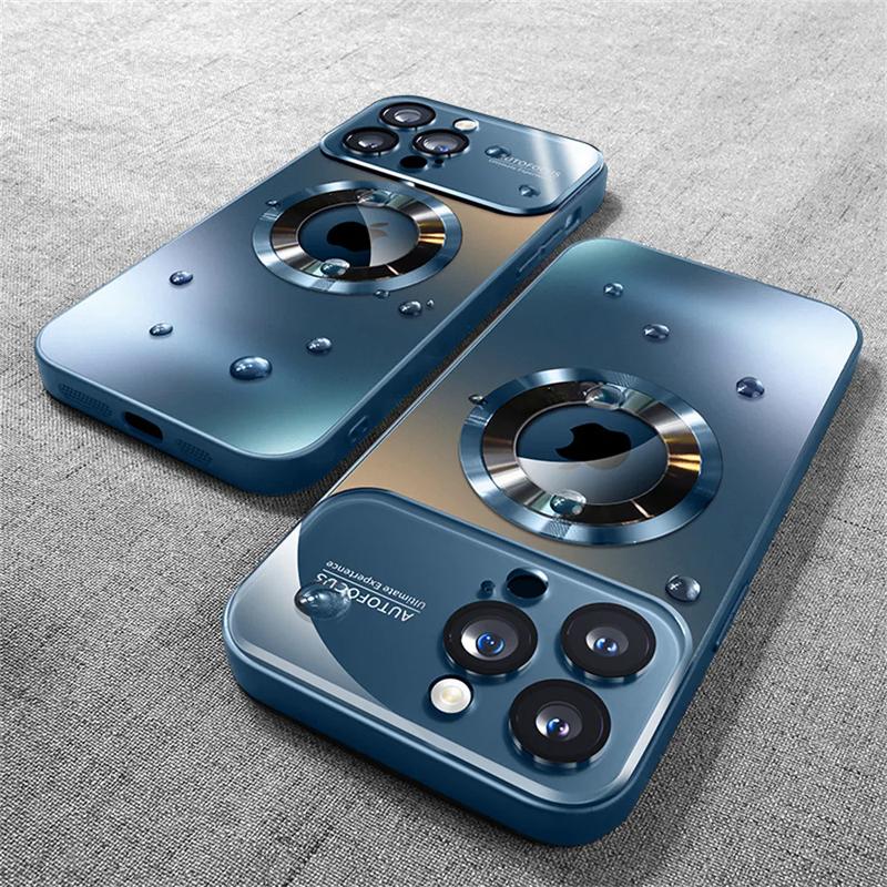 Product Introduction of Bumper matte magnetic for MagSafe Wireless Charging Case for iPhone 15 14 Pro Max 13 12 11 glass lens camera protection cover 16