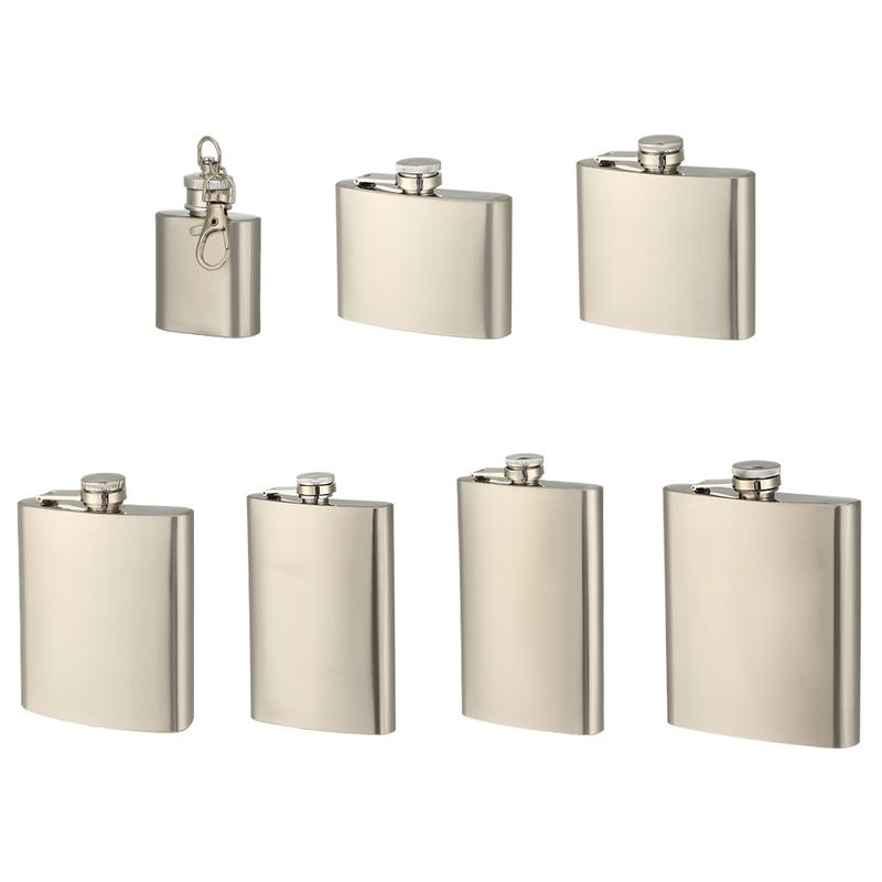 Portable Alcohol Wine Drinking Bottle Liquor Flask Stainless Steel Whiskey Holder Hip Flask 1