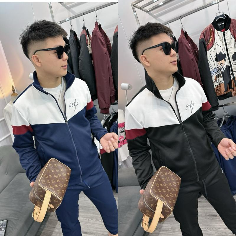 ALEXT02 Bộ thể thao nam đơn giản phối màu dễ mặc cho nam thể thao