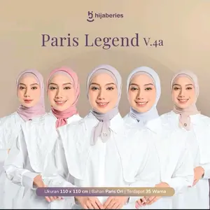 Hijaberies - Paris Legend (Hijab Segi Empat 110 ×110 cm ) hijab promo