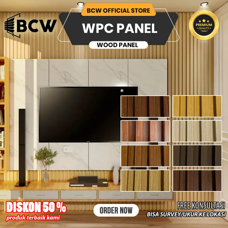 BCW - Wood Panel WPC Dinding Motive Kayu - WPC Wall Panel 3