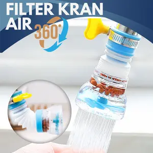 Saringan Filter Keran Air Fleksibel Sambungan Kran Air Putar 360° Flexible