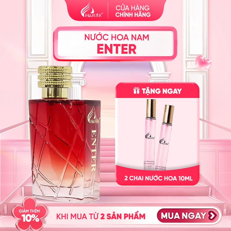  Nước hoa nam Charme ENTER 100ml hương cam chanh tươi mát nam tính 