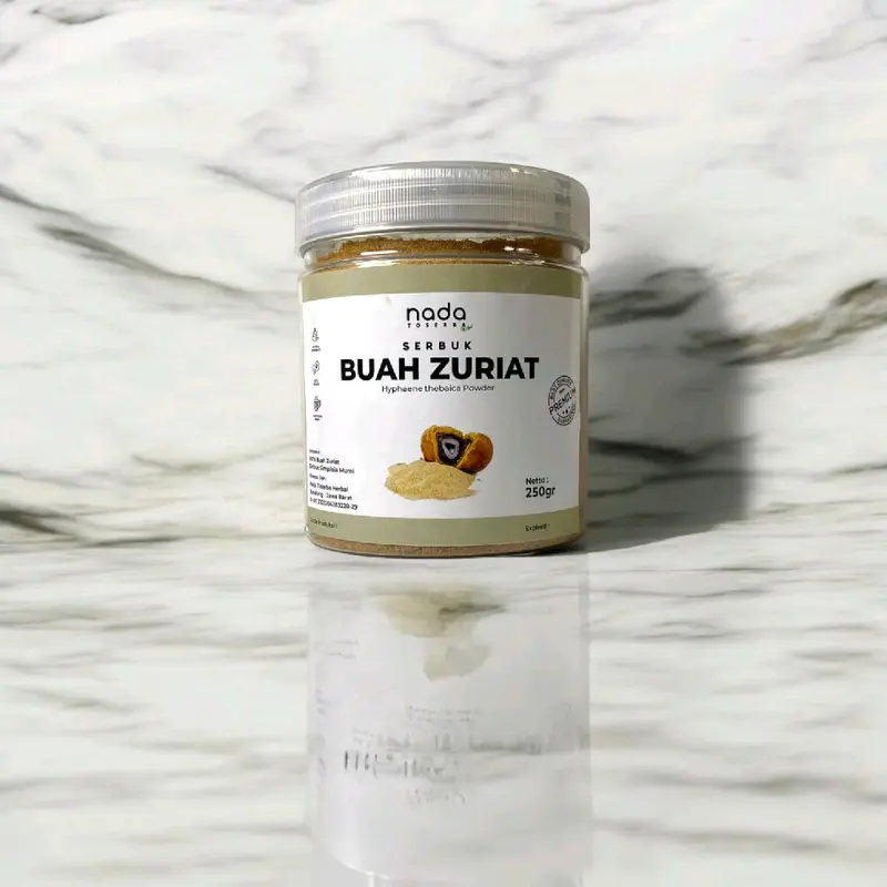 BUAH ZURIAT Bubuk Serbuk Premium Organik | Herbal Promil Program Hamil Dan Kesuburan | Hyphaene Thebaica Organic Powder | 50gr, 100gr, 250gr, 500gr & 1Kg 1