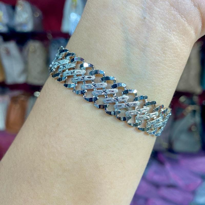 Benika Accesories - Gelang Tangan Rantai Wanita Xuping Jewellry Lipan Dove 1.2cm 1.5cm - Korean Style Anti Karat Aesthetic - Aksesories Fashion Trendi 2023 - Titanium Simple Elegand Mewah - Bracelets Kulit Perhiasan Permata 3