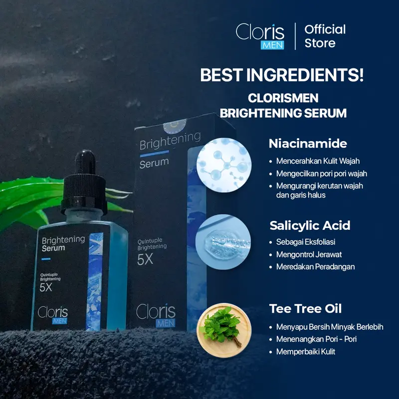 Clorismen Clean Skin Series – Paket Lengkap Pembersih Wajah Perawatan Mencerahkan Berminyak Kerutan 5