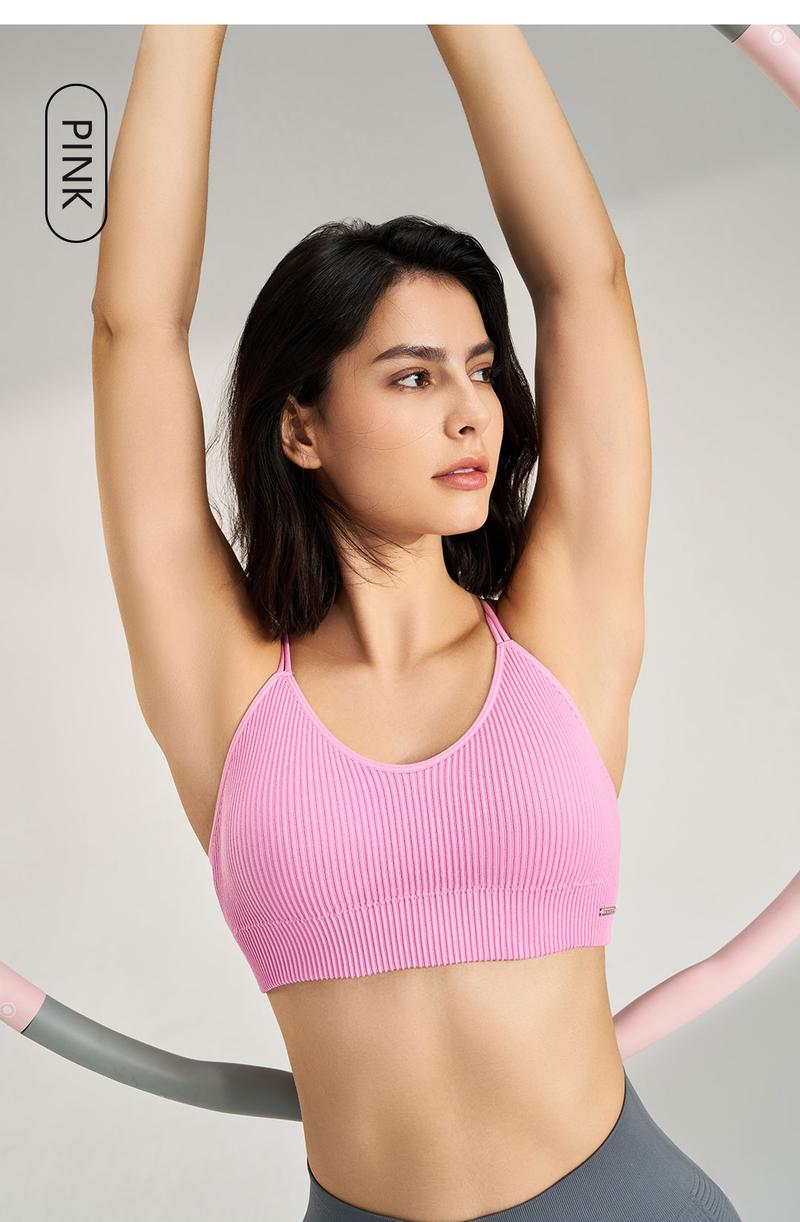 Product Introduction of Non-steel ring beautiful back breathable underwear large size sports bra yoga shockproof vest 24