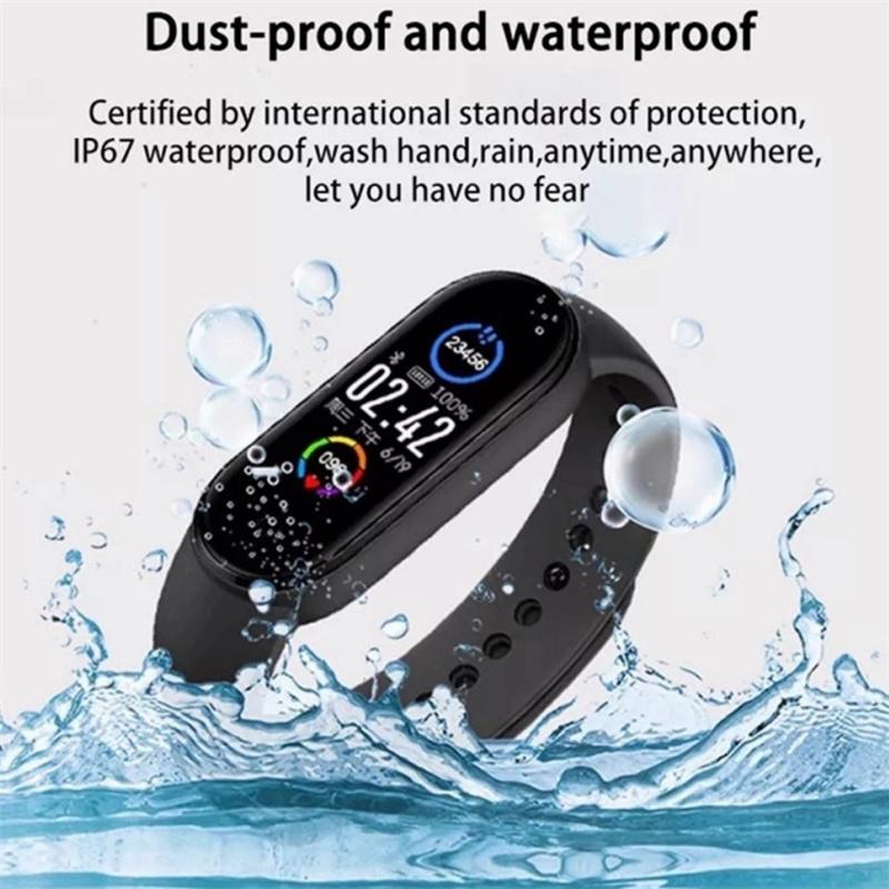 Product Introduction of Aokeyo M6 Smart Watch Pelacak Kebugaran Bluetooth Smart Band Smart Display Detak Jantung Jam Tangan Digital Tahan Air Jam Tangan Olahraga Wanita Pria 32