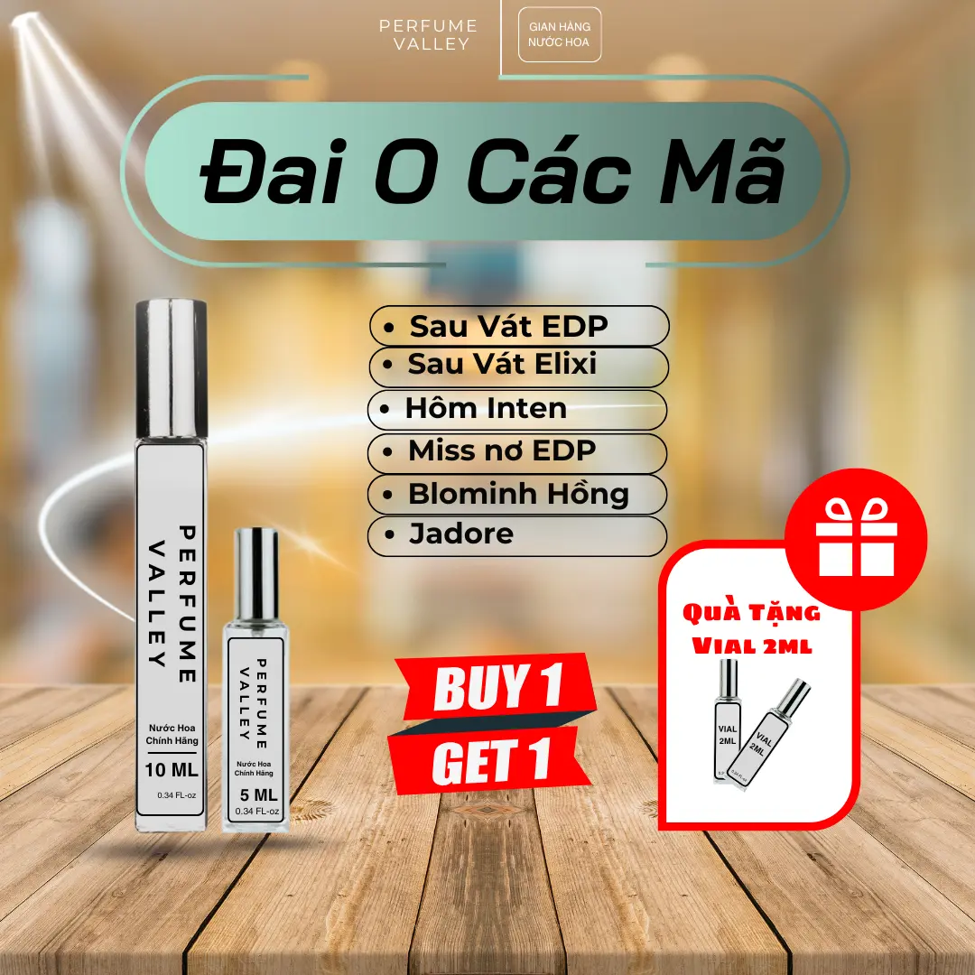 Đai O Các Mã - Chiết thử nước hoa  5ml 10ml Perfume Unisex