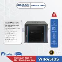Gambar Wallmount Rack INDORACK WIR4510S Glass Door Rak Server 10U Depth 450mm dari RADIAN JAYA Kota Administrasi Jakarta Utara 4 Tokopedia