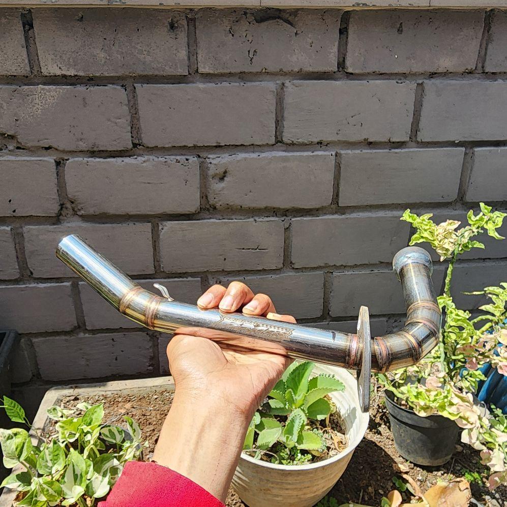 Leheran knalpot mio sporty soul smile pipa 26mm ke 28mm stainless Motor Motorcycle