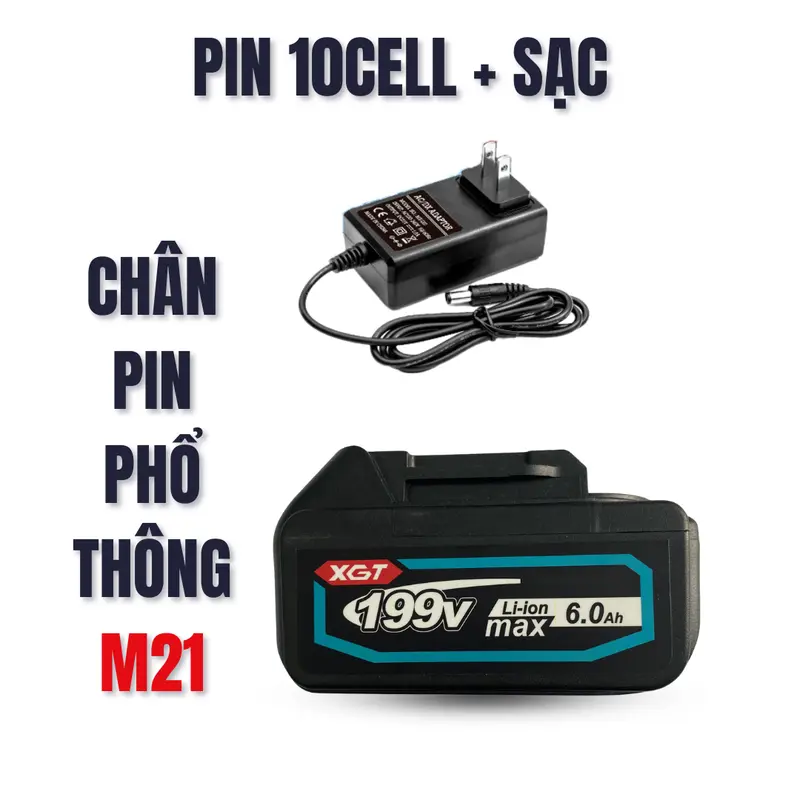 Pin Phổ Thông 20cell Makita 21V- Chân Pin Phổ Thông M21 Chất Lượng Cao - BẢO HÀNH 12 THÁNG 5