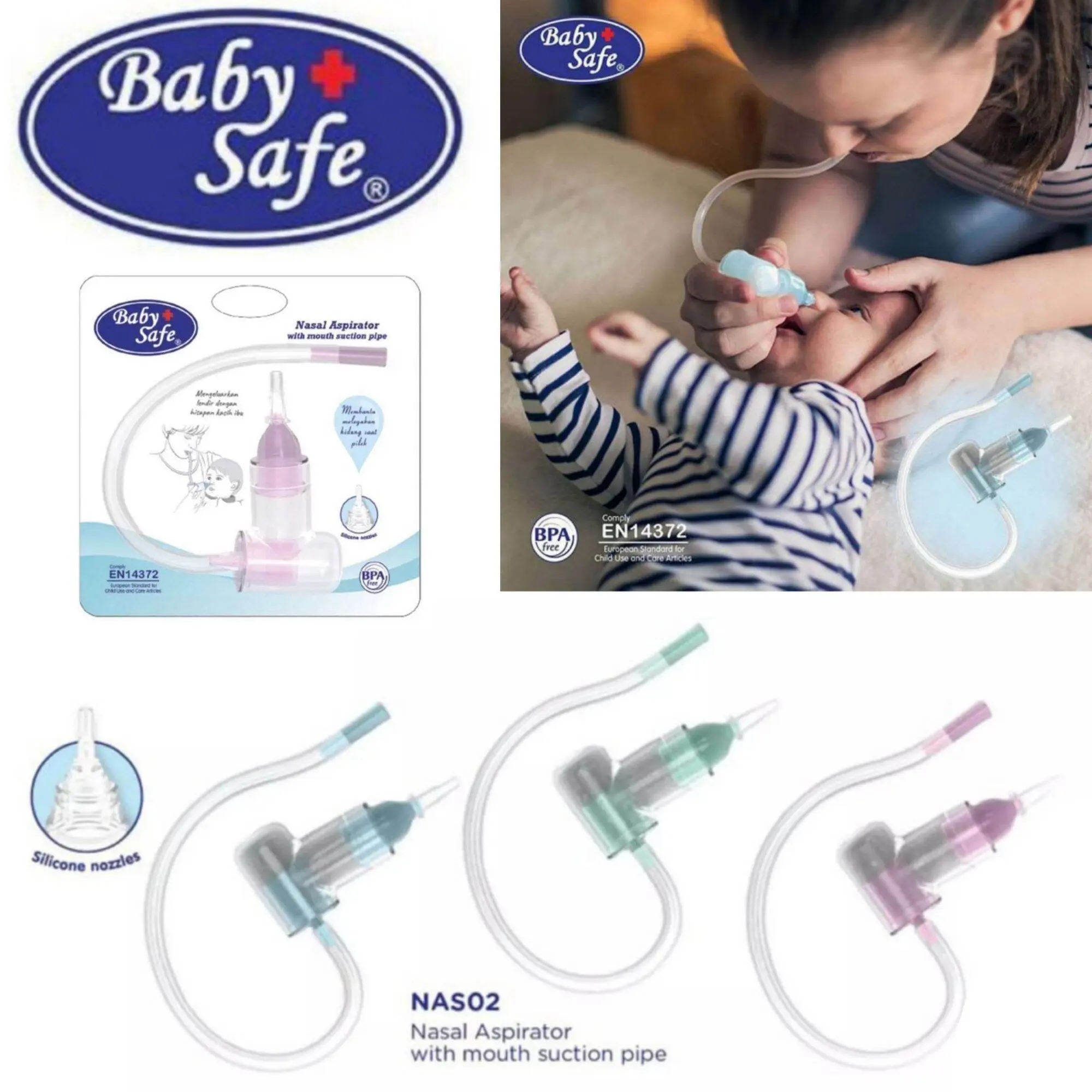 Ohanababy.id BABYSAFE NASAL ASPIRATOR WITH PIPE / PENYEDOT INGUS BAYI
