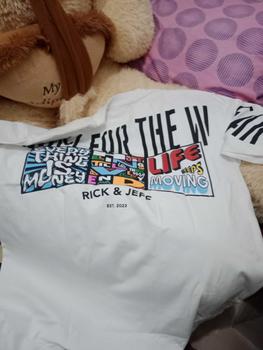 Product Review of BUY 1 GET 3 RICKANDJEFF Kaos Oversize  Unisex Pria Wanita Cotton Combed 24s Bayar 1 dapet 3 kaos from a**y 3