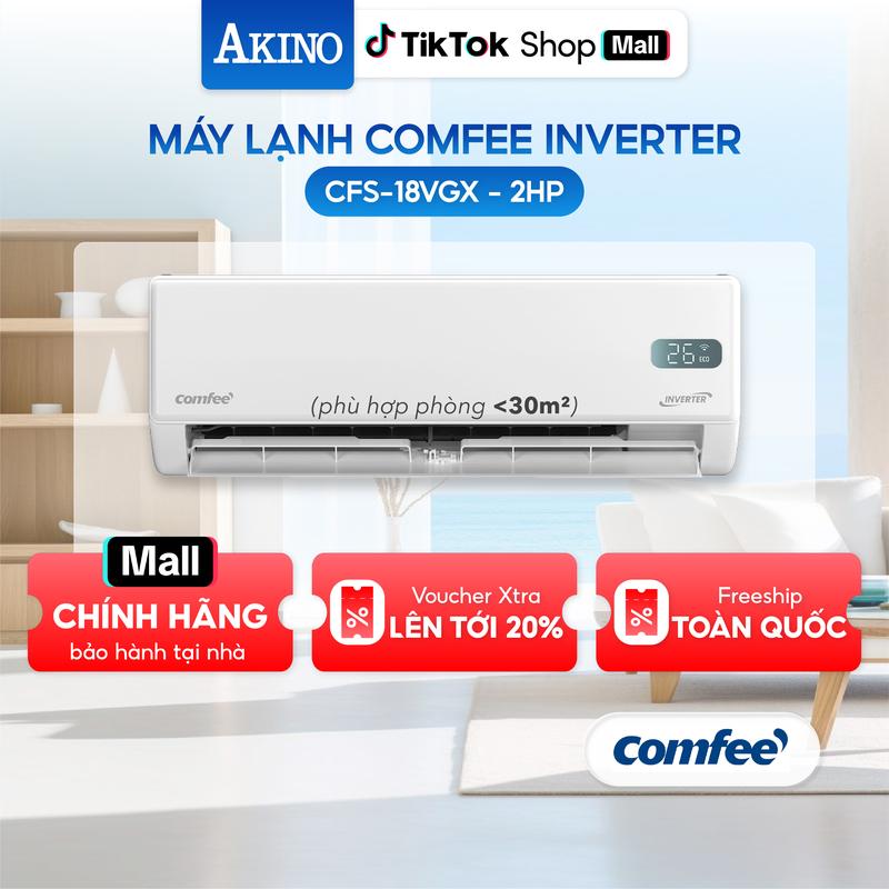 CFS-18VGX I Máy Lạnh Comfee Inverter Tiết Kiệm Điện 18.000BTU/2.0HP/2Ngựa Model 2026