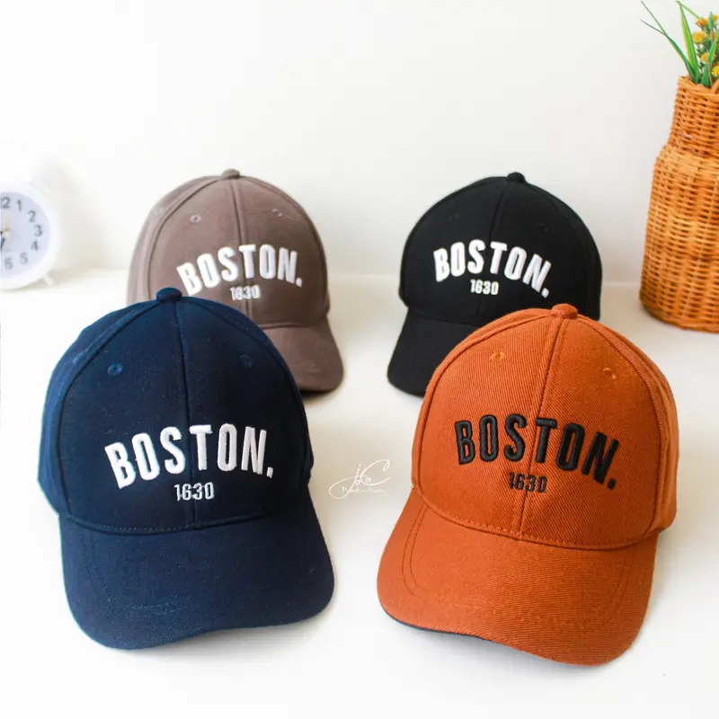 Jocoproduction - Topi Fashion Anak Unisex Laki Laki Perempuan Topi BASEBALL Anak Cewek Cowok Premium 2 tahun – 7 tahun Bordir BOSTON Denim 4