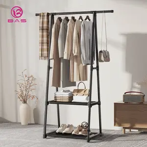 BAS triangle rak gantungan baju tempat pakaian serbaguna stand hanger berdiri