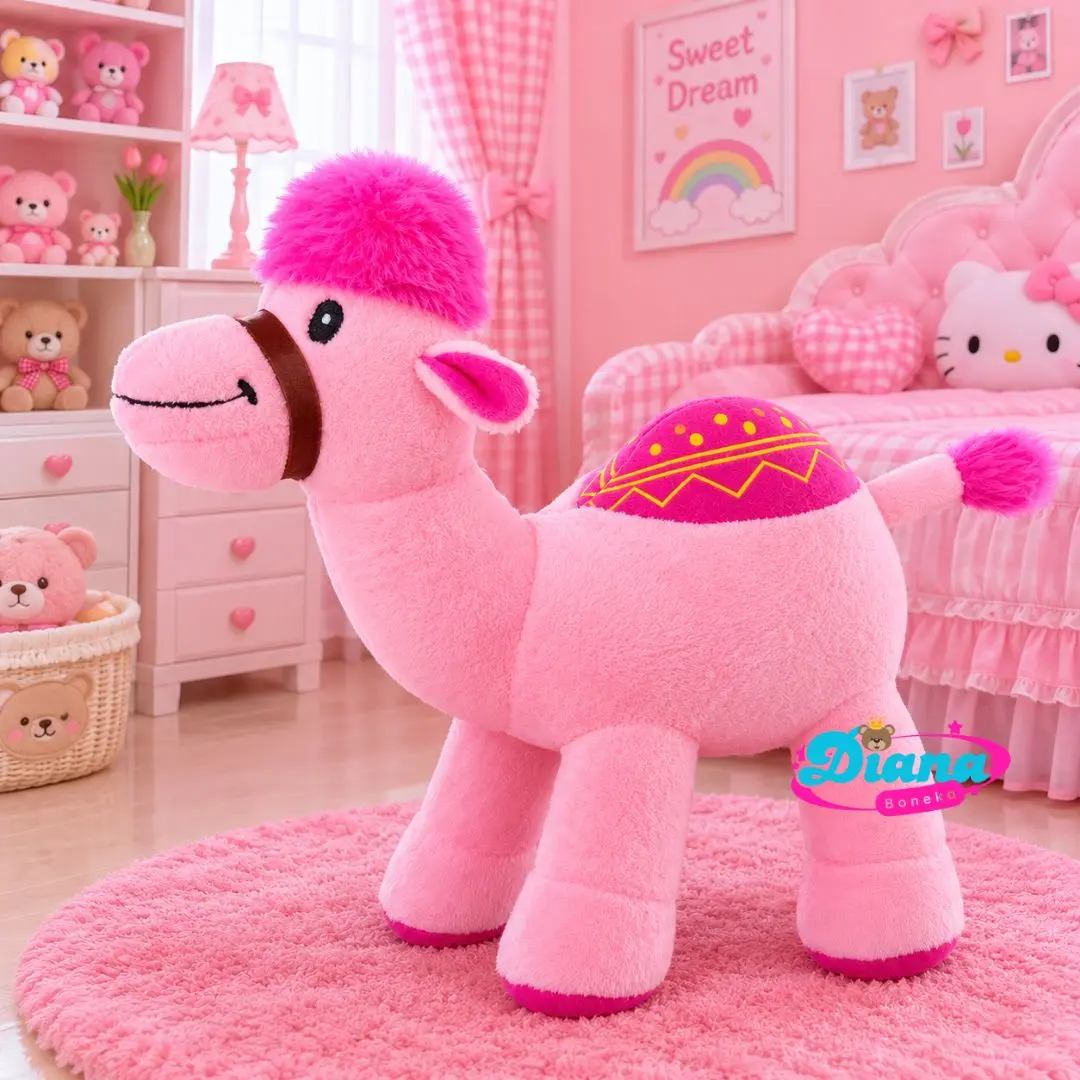 Boneka Unta S Lucu Imut Asesoris Haji Umroh Boneka Camel Bahan Halus Dan Lembut