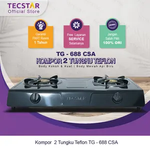 Kompor Gas Teflon TECSTAR TG-688 CSA 2 Tungku Api Biru kompor  cor kompor  api