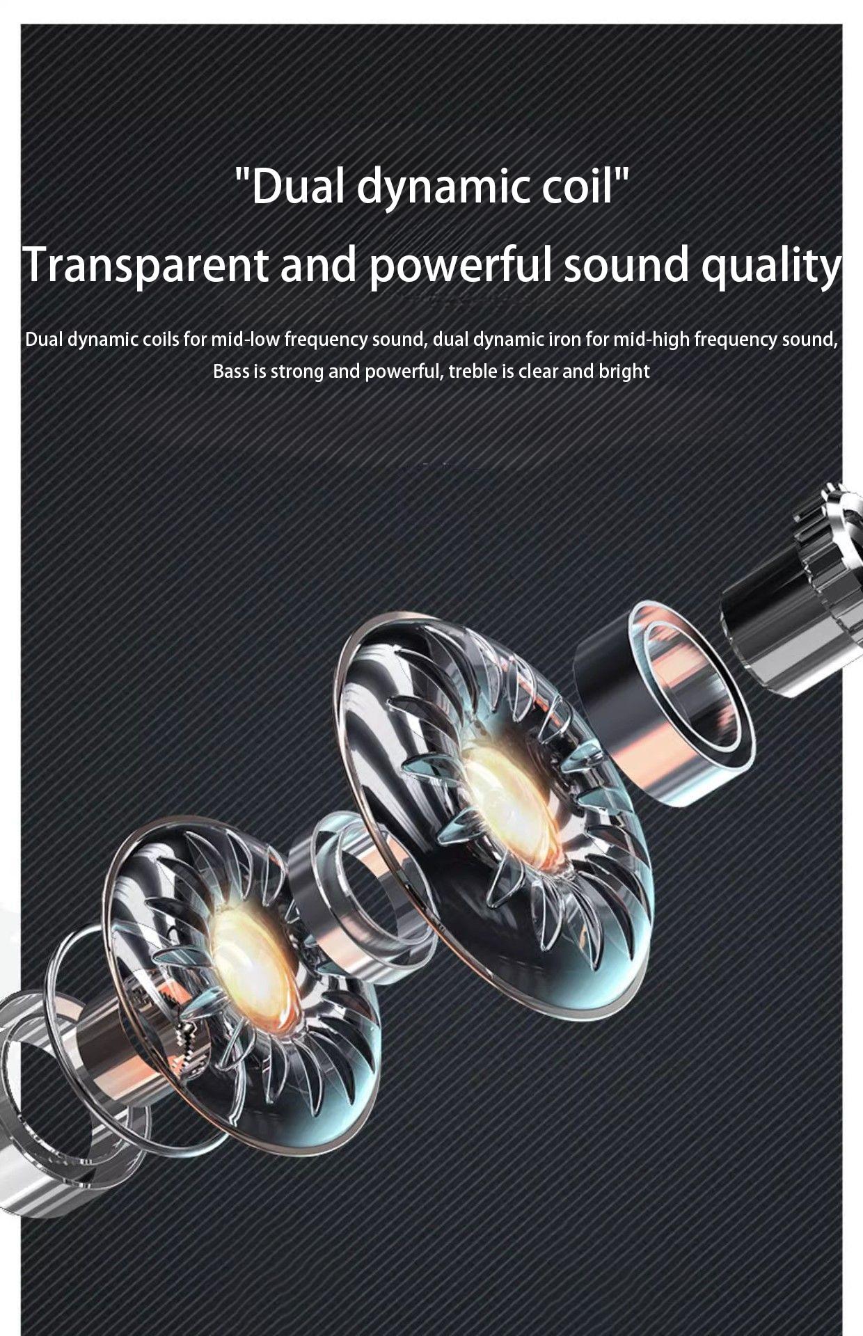 Lenovo Thinkplus M24 Headset nirkabel Bluetooth Game musik setengah-dalam olahraga reduction reduksi kebisingan masa pakai baterai panjang Earbud Earphone Wireless