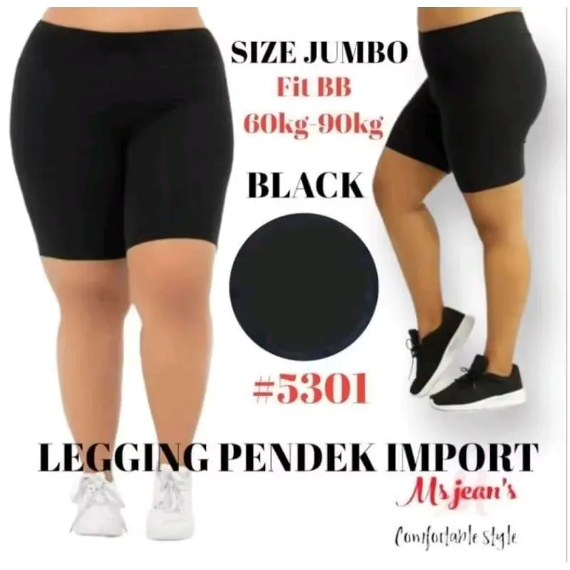 LEGGING HOTPANS WANITA JUMBO 5301 #/ LEGGING PENDEK WANITA