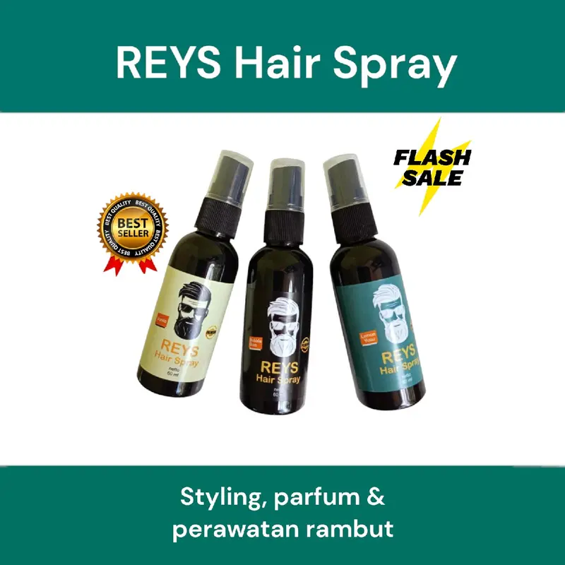 Minyak rambut Reys Hairspray 60ml minyak rambut pria perawatan rambut kasar klimis Pomade 1