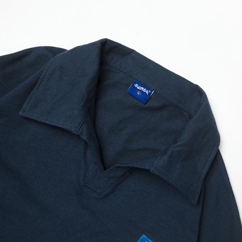 Samee Rugby Lengan Pendek Navy Over size 1