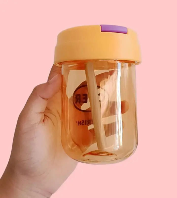 Botol minum anak Sedotan 330ml/ Gelas Bayi Minum Kekinian CUP8 4