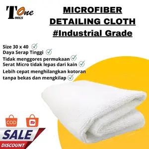 Kain Lap Microfiber Micro Fiber Cleaning Cloth 30x40cm putih