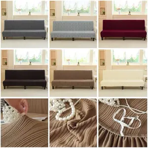 Sarung Sofa Bed Bludru Tebal Elastis Kain Lembut Nyaman Cocok untuk Sofa Bed