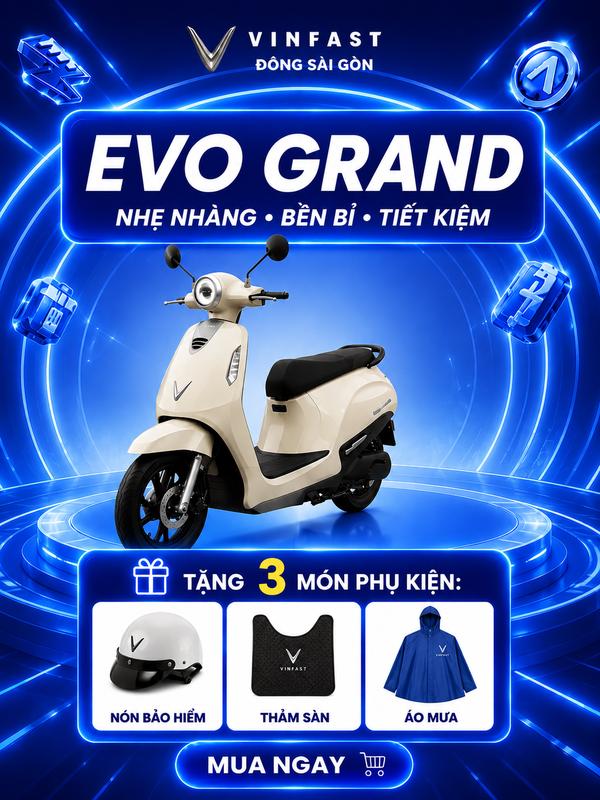 XE MÁY ĐIỆN VINFAST EVO GRAND