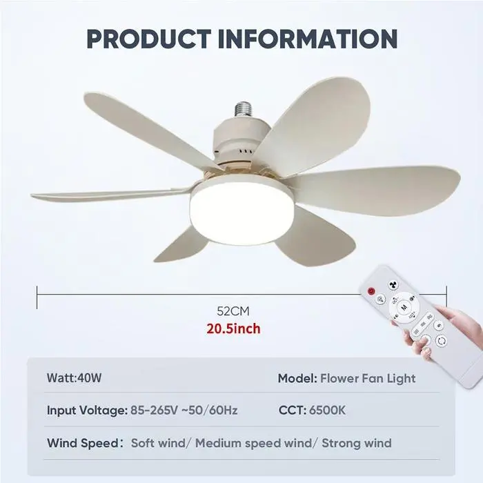 Putih mutiara-52CM（40W）